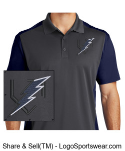 Sport-Tek� Men's Colorblock Micropique Sport-Wick� Polo Design Zoom